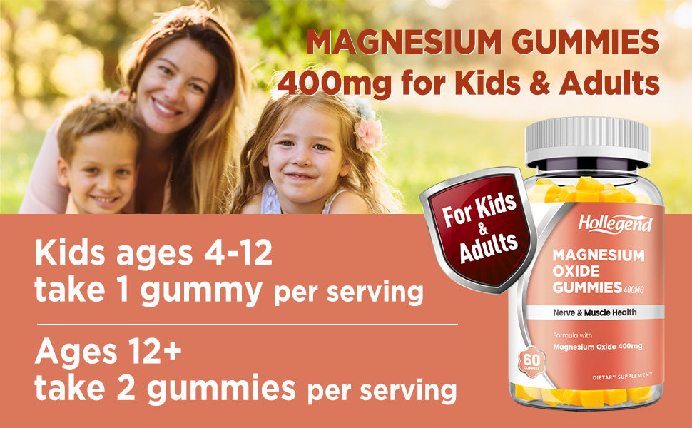 Revolutionize Your Health: Discover the wonders of Magnesium Oxide 400mg Gummies!