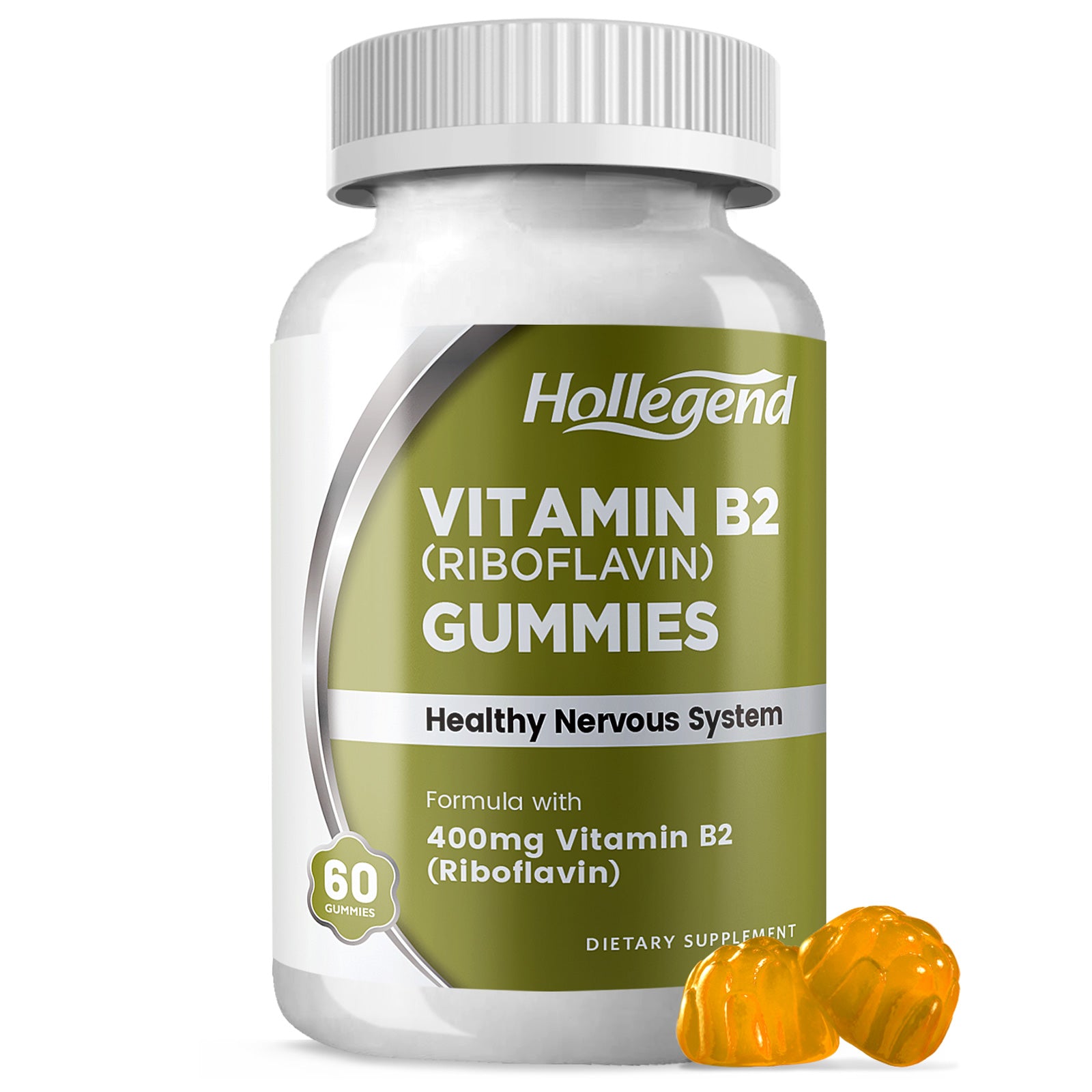 Vitamin B2 Riboflavin 400mg 60 Count Gummies